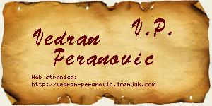 Vedran Peranović vizit kartica